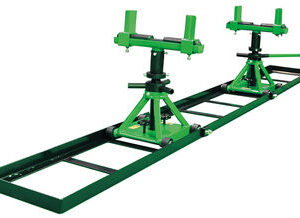 Chariot séparateur de tracteur 5T Universel avec rail de 3m et chandelles à vis