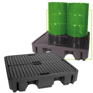 Réservoir pour 4 fûts verticaux JBM 513121, capacité 1250 kg