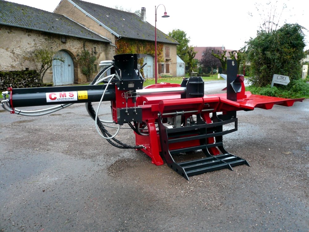 Fendeuse de bûches 45T horizontale avec lève-bûche hydraulique – Image 2