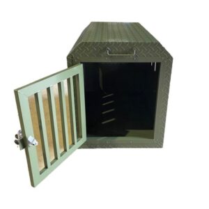 Coffre aluminium transport chien 550x850x650 mm - Edition nature