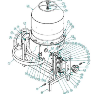 Couronne pour bétonnière Lerin Cartel TB6 - Accessoire d'origine pour professionnels du BTP